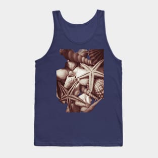 Seashells Beach Vacation Tank Top